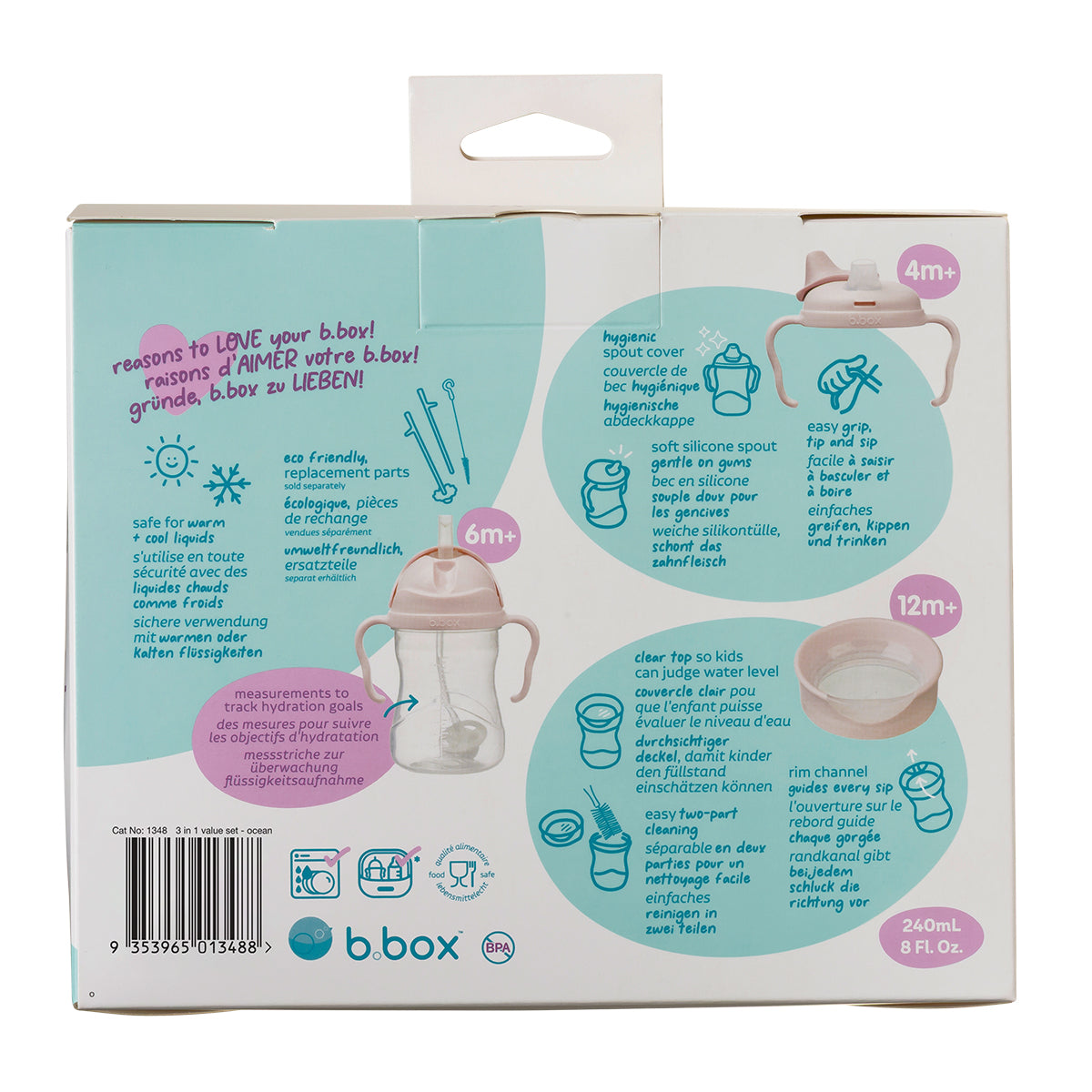 B.Box 3u1 set bočica za bebe - Ocean