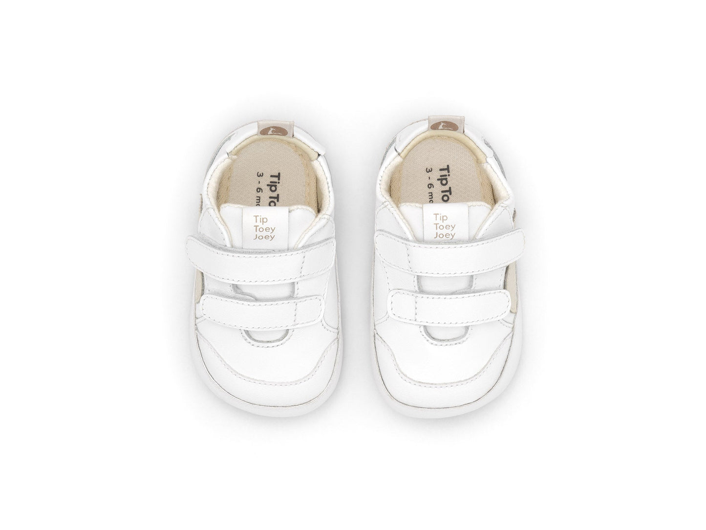 Barefoot nehodajuće patike LANDY – bijela - Mini Bambini