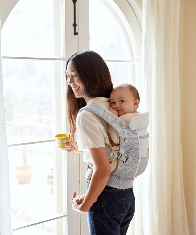 Ergonomska nosiljka Ergobaby Adapt Soft Flex Mesh - Pearl Grey - Mini Bambini