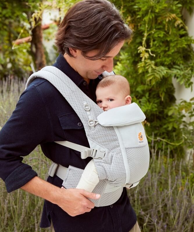 Ergonomska nosiljka Ergobaby Adapt Soft Flex Mesh - Pearl Grey - Mini Bambini