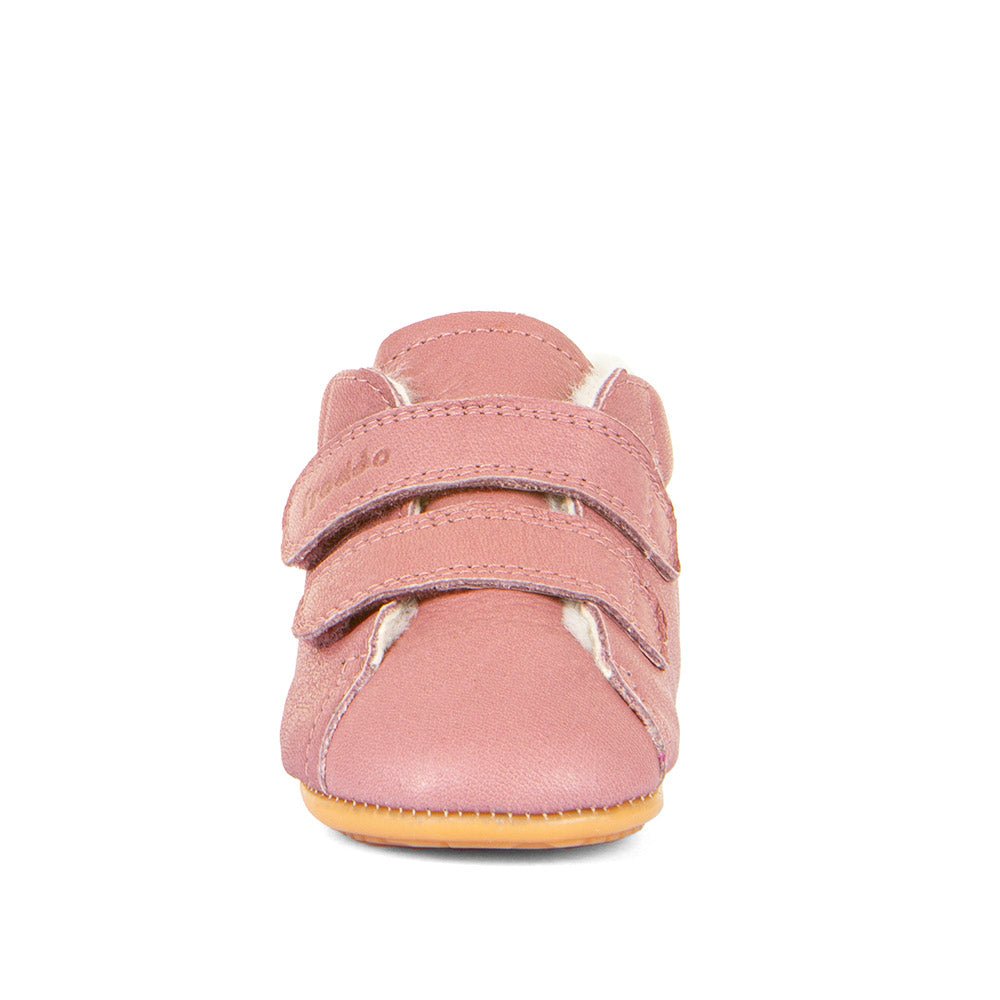 Froddalice hodalice PREWALKERS sa krznom - roze - Mini Bambini