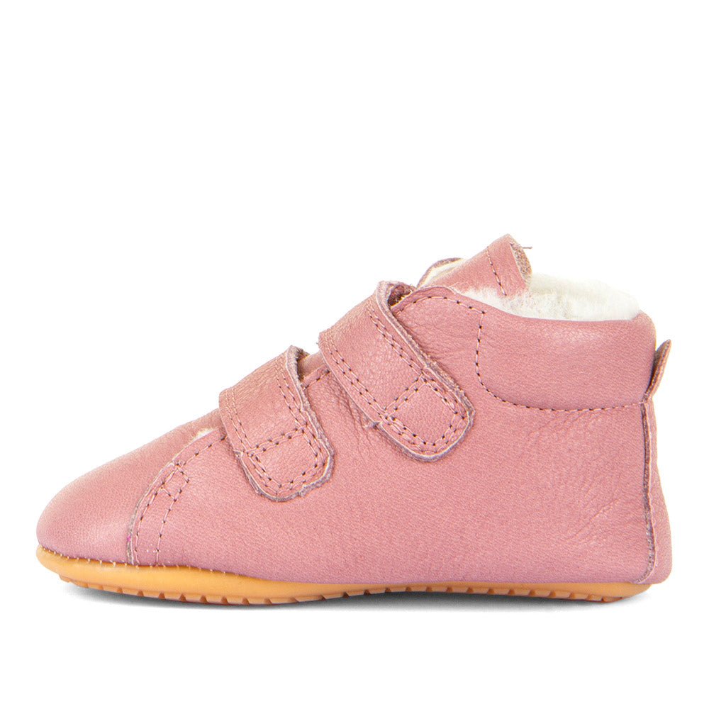 Froddalice hodalice PREWALKERS sa krznom - roze - Mini Bambini