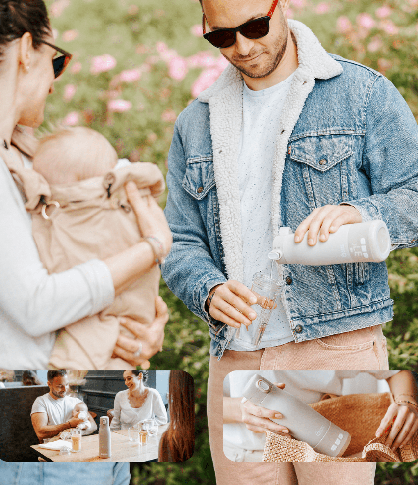Grijač za mlijeko na punjenje MOOV FEED - Mini Bambini