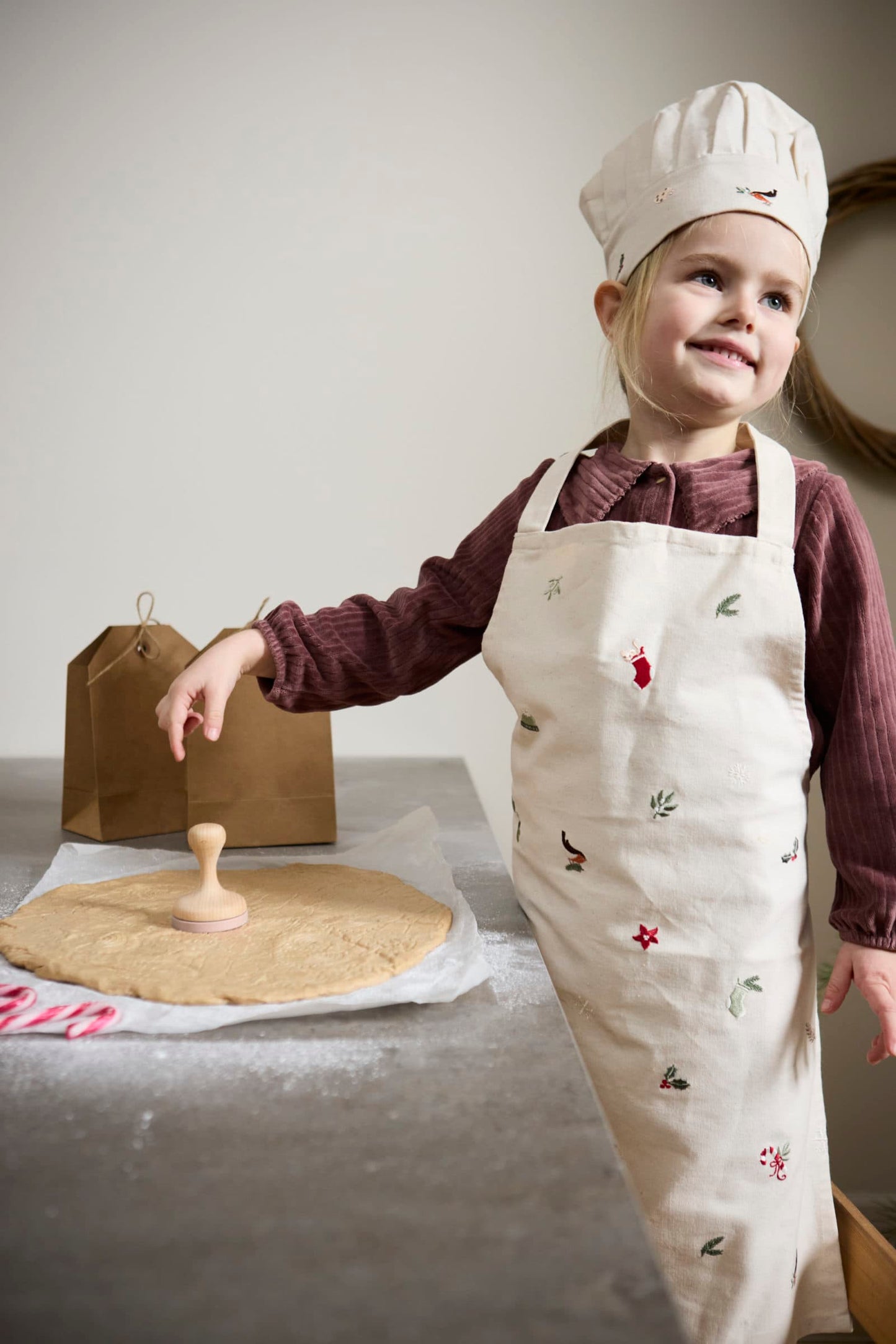 Kecelja i kuvarska kapa za djecu - Wonderful Winter - Mini Bambini