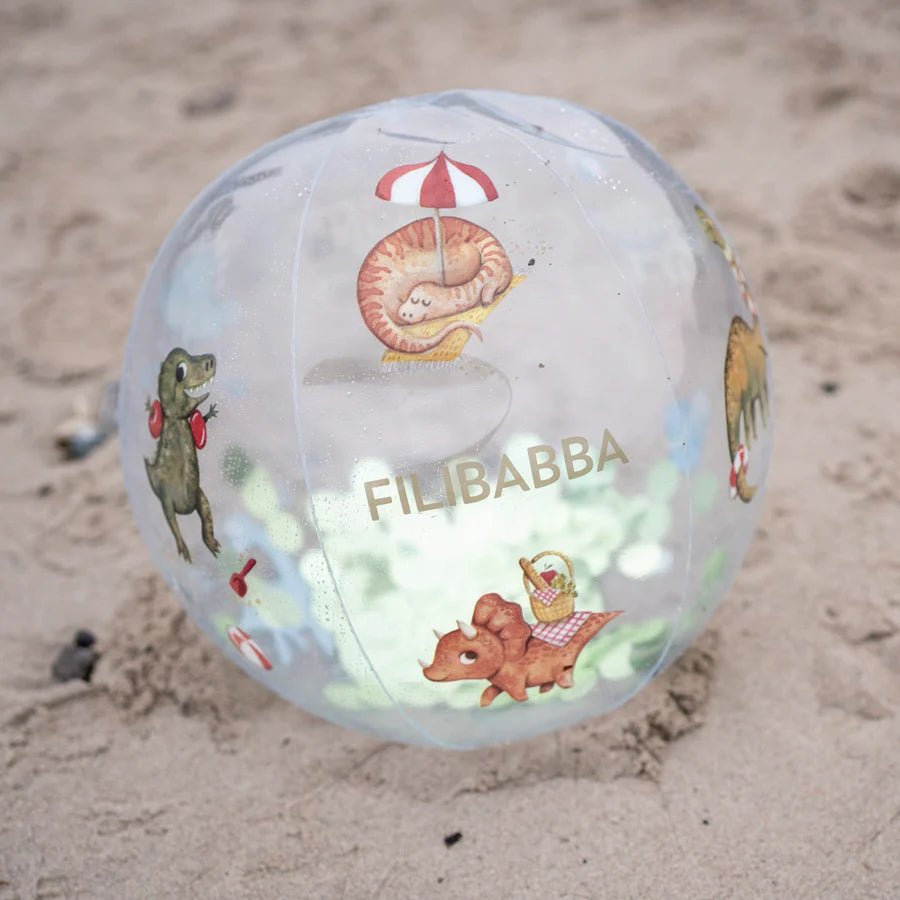 Lopta za plažu - Dino Beach Confetti - Mini Bambini