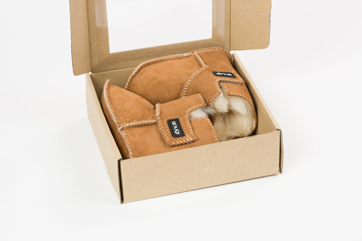 Merino čizme Snugi - sive - Mini Bambini