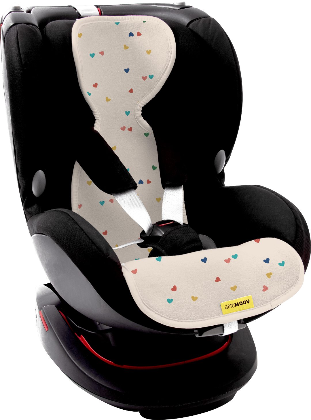 Podloga protiv znojenja za autosjedište, Aeromoov, grupa 1 - Confetti Hearts - Mini Bambini