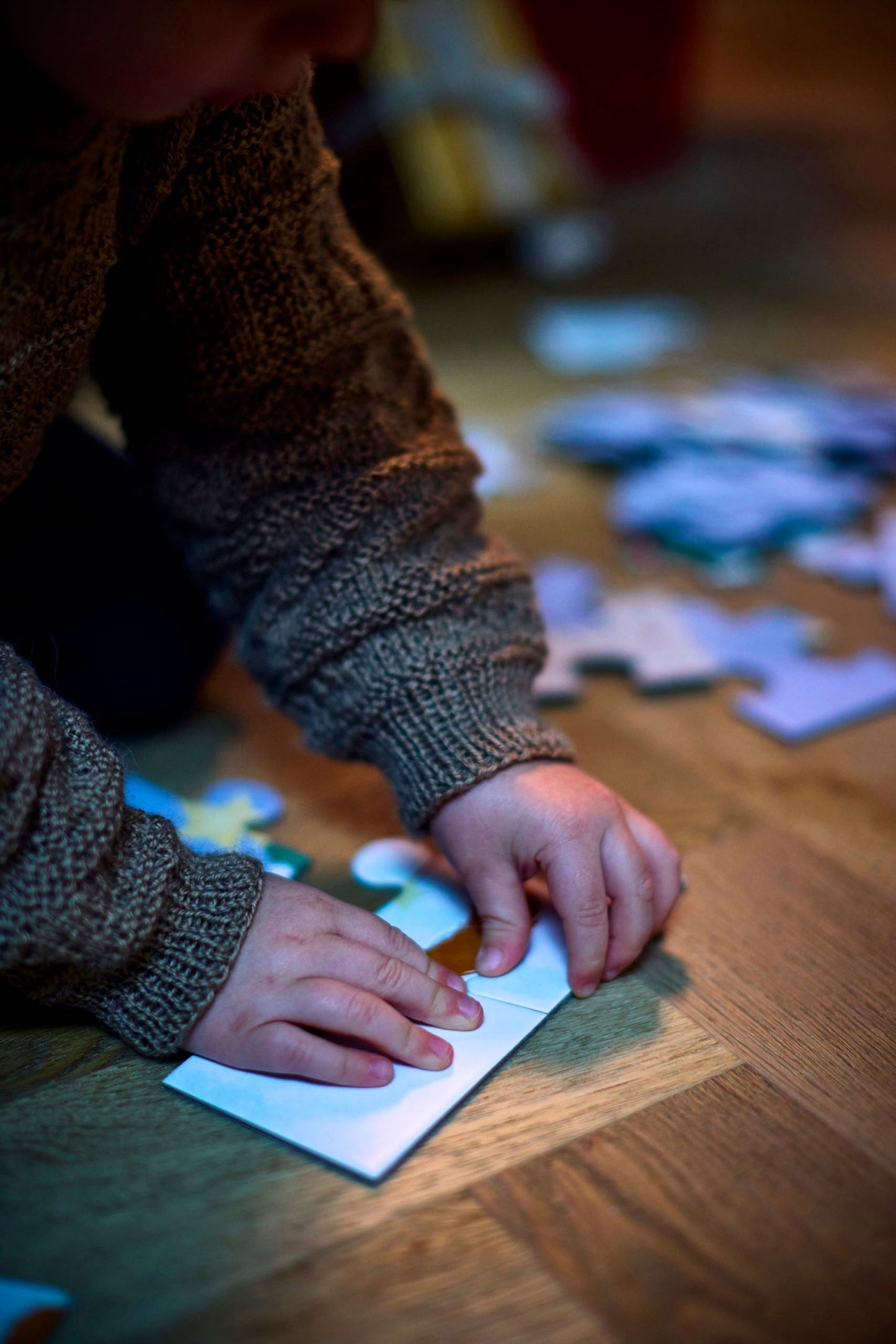 Puzle 30 kom (45x45cm) - Zabava u zimskoj šumi - Mini Bambini