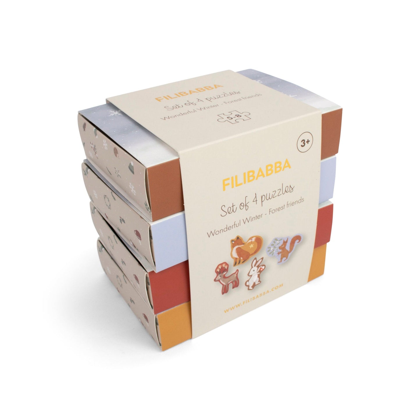 Set 4 puzle "Šumski prijatelji" - Mini Bambini