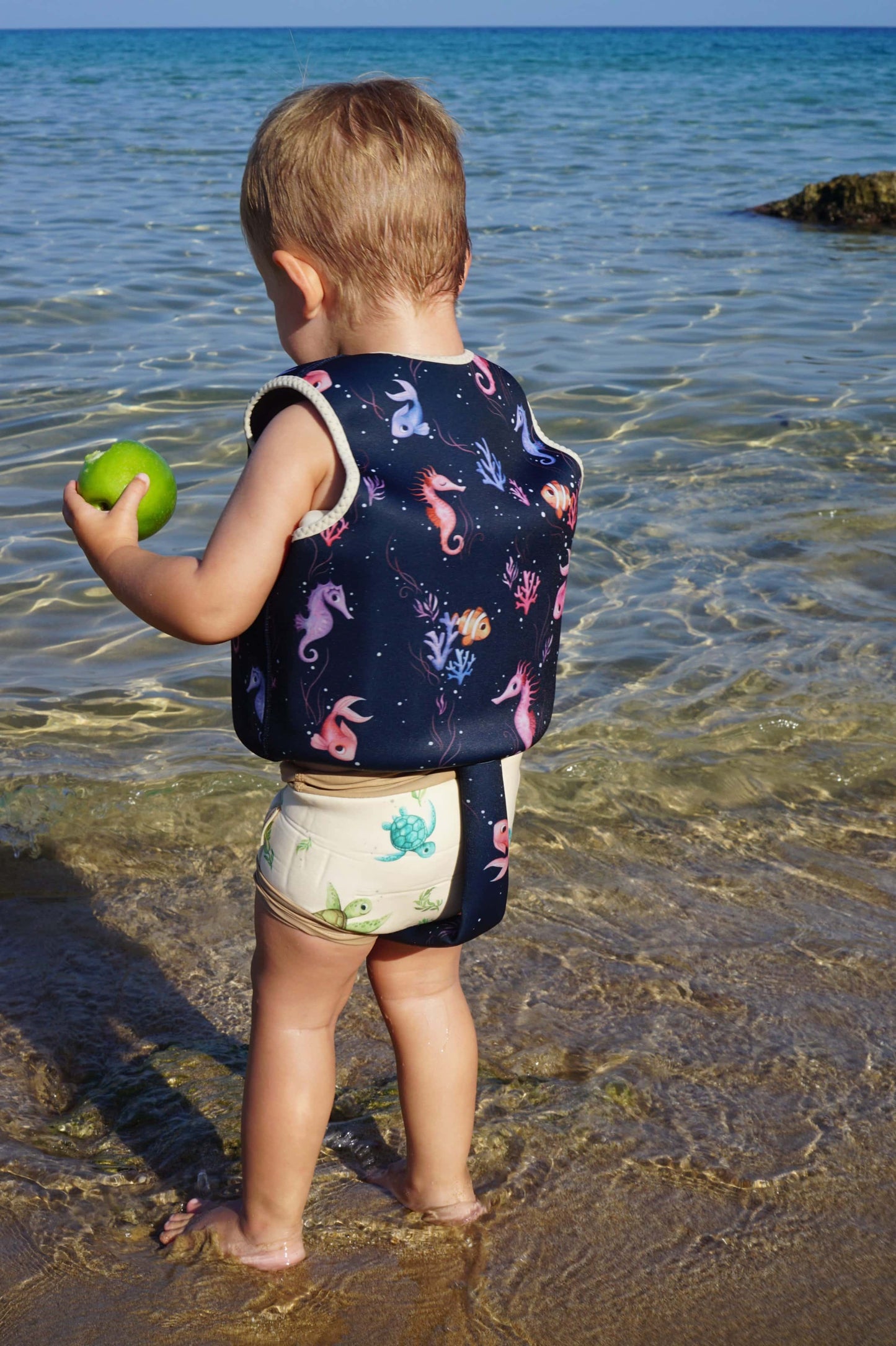 UV kupaći + prsluk za plivanje + kapica - Rainbow Reef - Mini Bambini