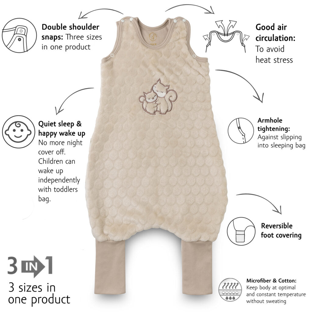 Vreća za spavanje sa nogavicama Kenguru Gold, ekstra topla, 2 - 4 godine - Mini Bambini