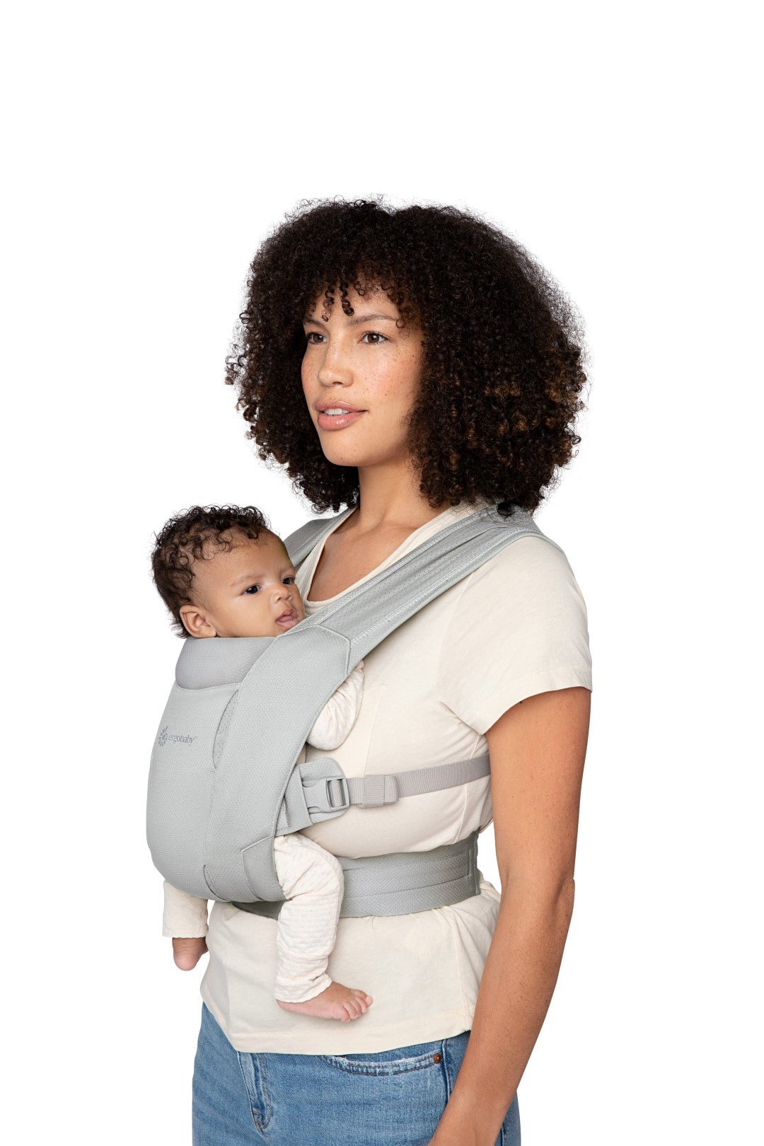 Ergonomska kengur nosiljka Ergobaby Embrace Soft Air Mesh - Soft Grey - Mini Bambini
