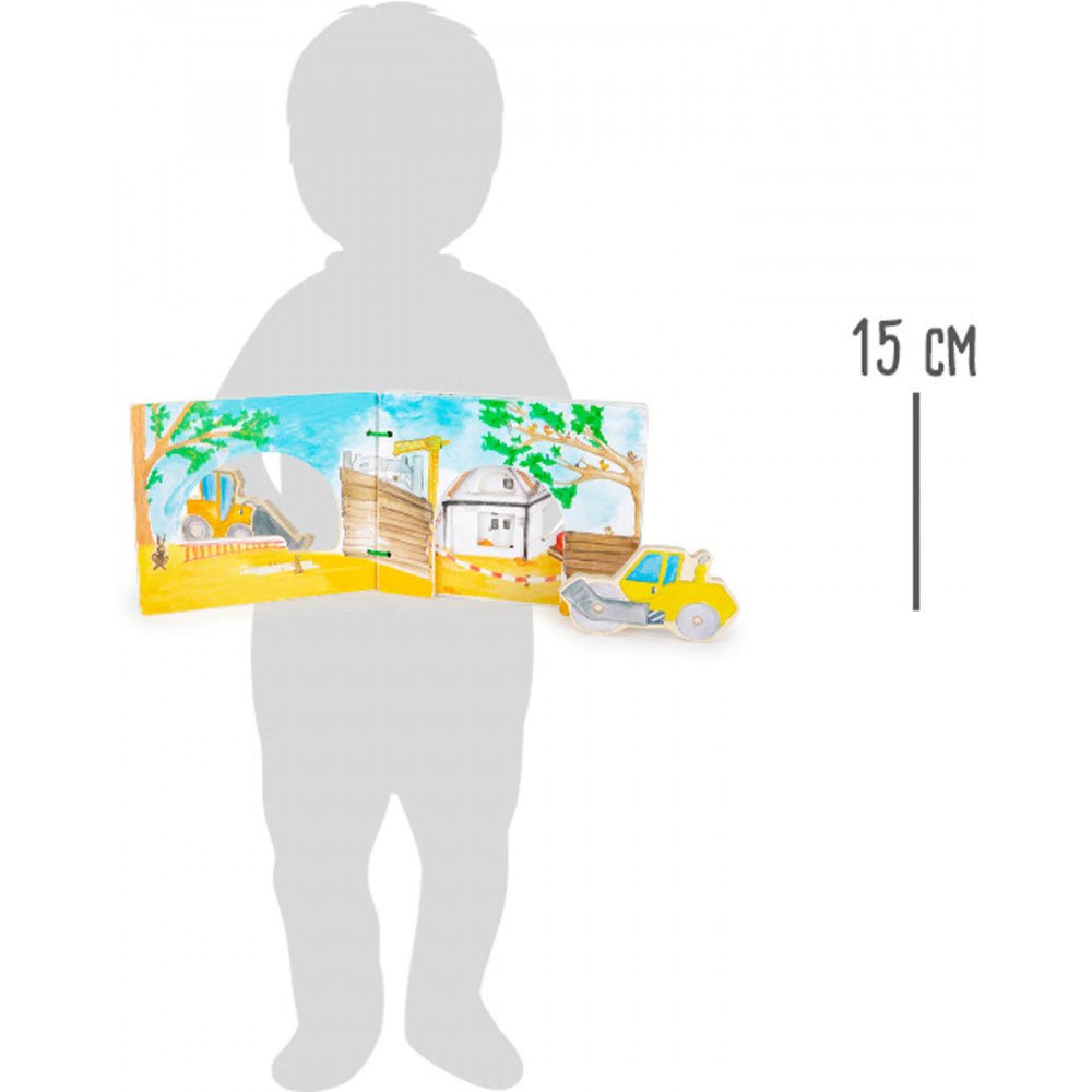 Interaktivna drvena knjiga "Gradilište" - Mini Bambini