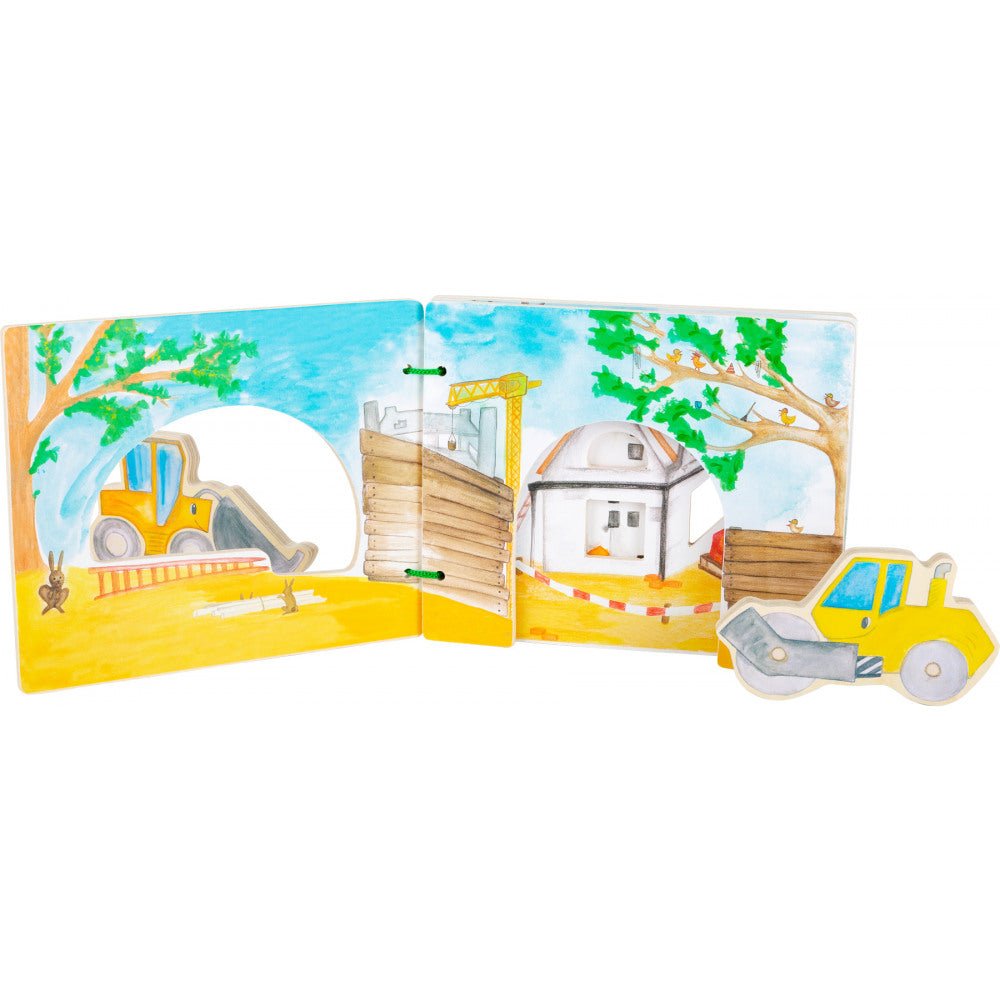 Interaktivna drvena knjiga "Gradilište" - Mini Bambini