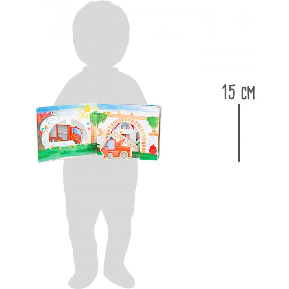 Interaktivna drvena knjiga "Vatrogasci" - Mini Bambini