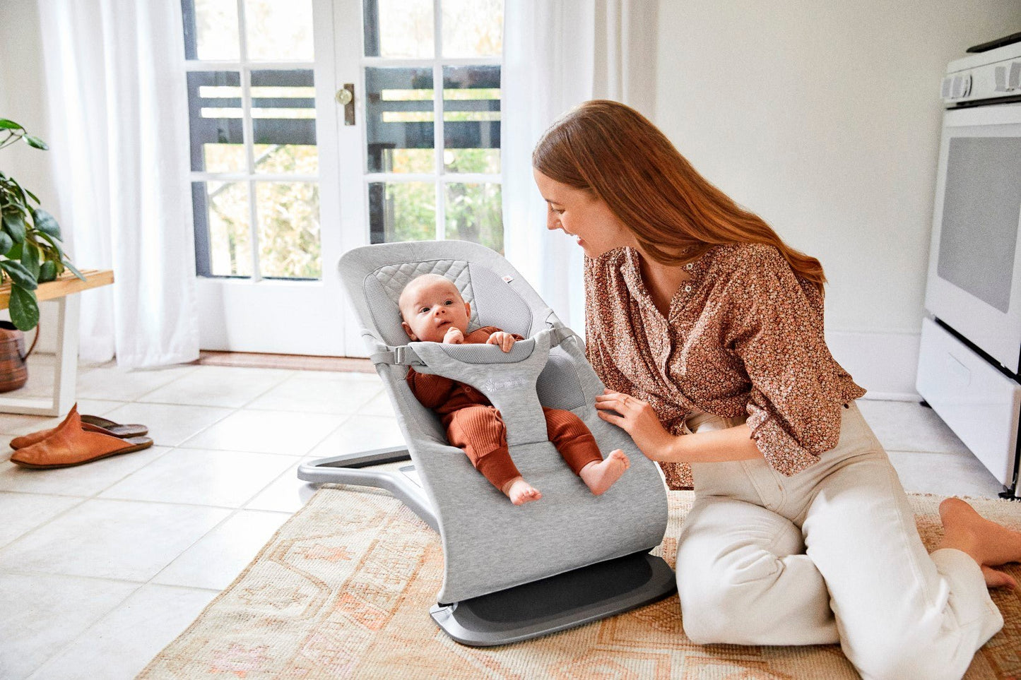 Ljuljaška Ergobaby Evolve 3 u 1 - Light Grey - Mini Bambini