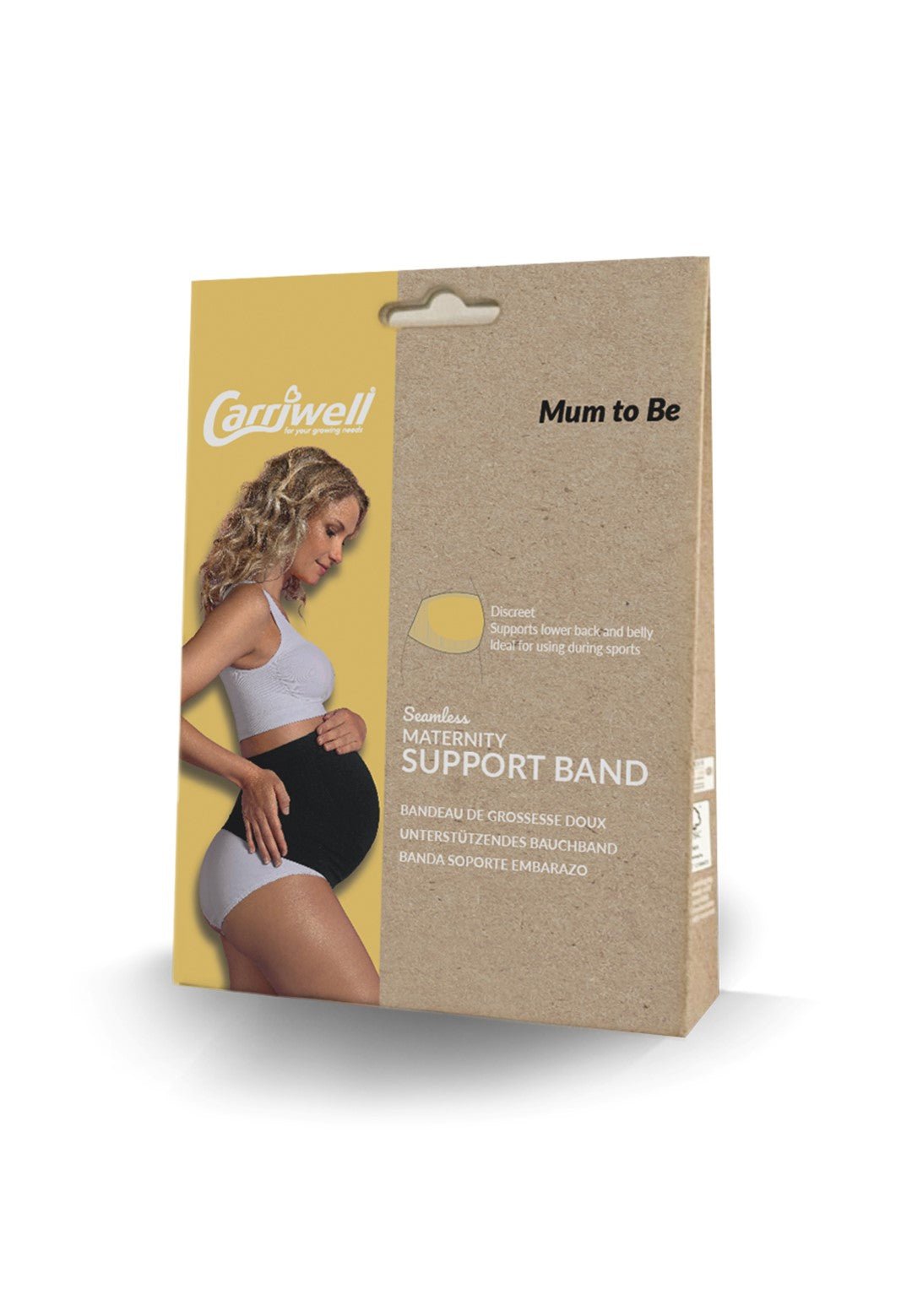 Potporni pojas za trudnice Cariwell - bijeli - Mini Bambini