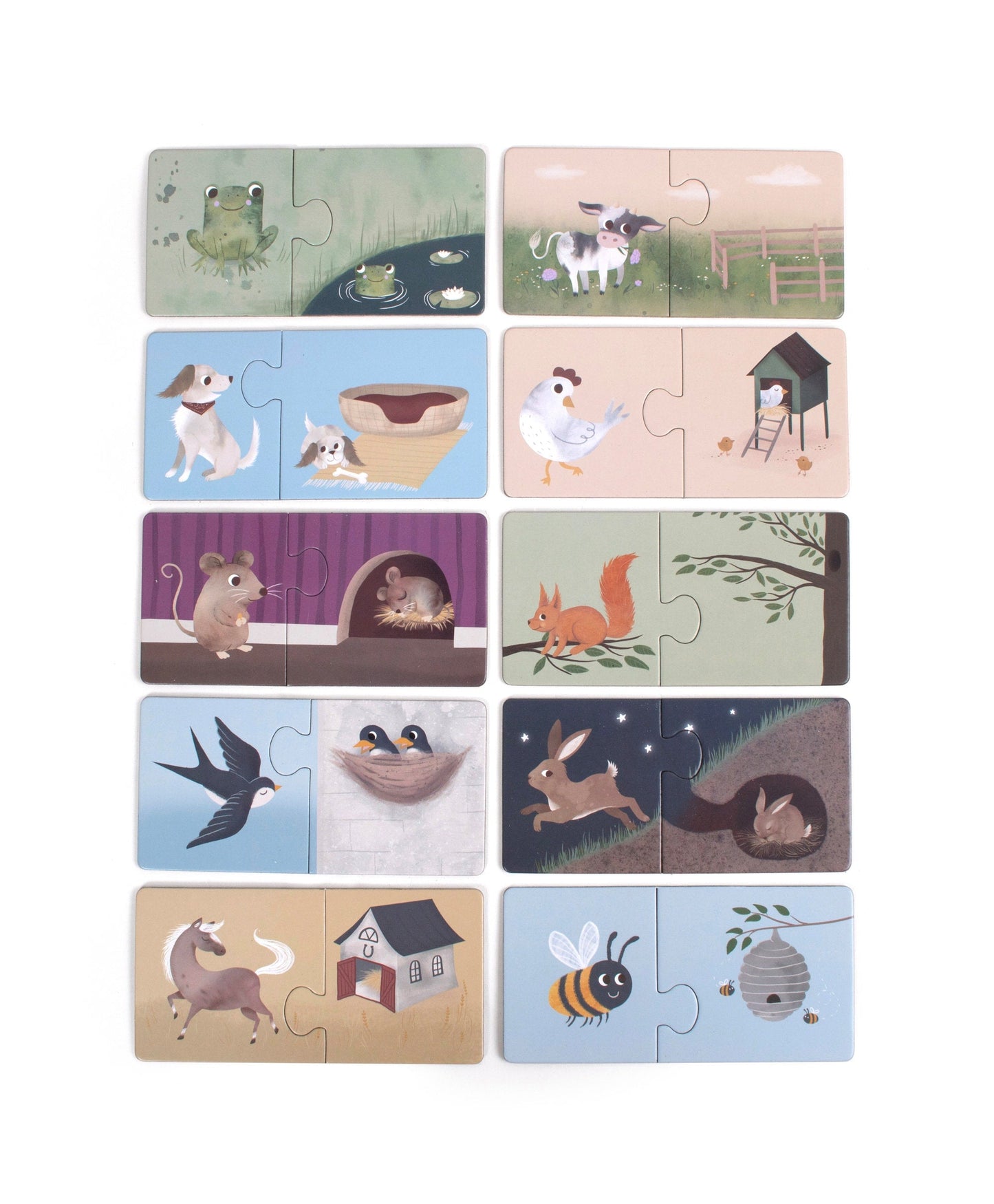 Puzle "Pronađi moju kuču" - Mini Bambini