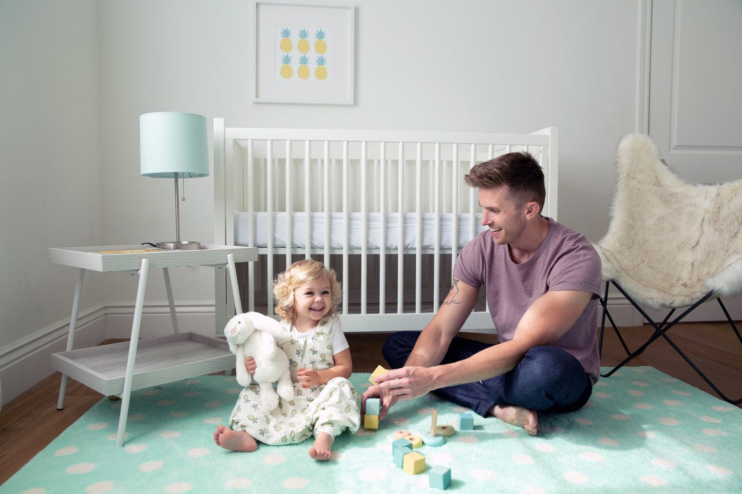Vreća za spavanje sa nogavicama Ergobaby, topla - Silver Waves - Mini Bambini