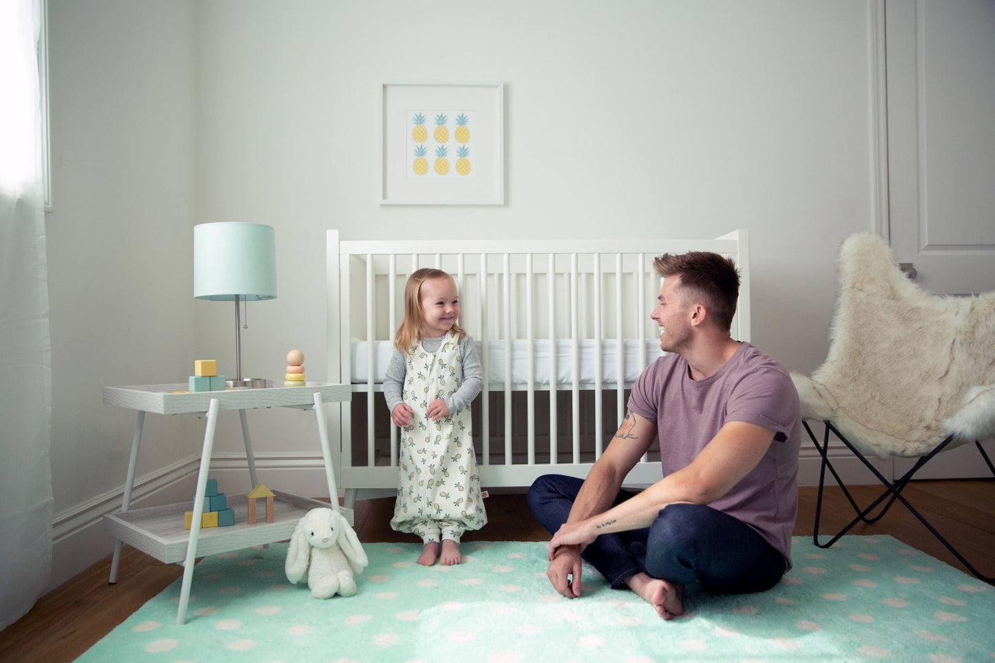 Vreća za spavanje sa nogavicama Ergobaby, topla - Silver Waves - Mini Bambini