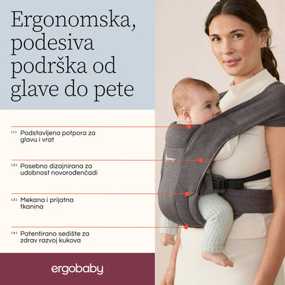 Ergonomska kengur nosiljka Ergobaby Embrace - Soft Olive