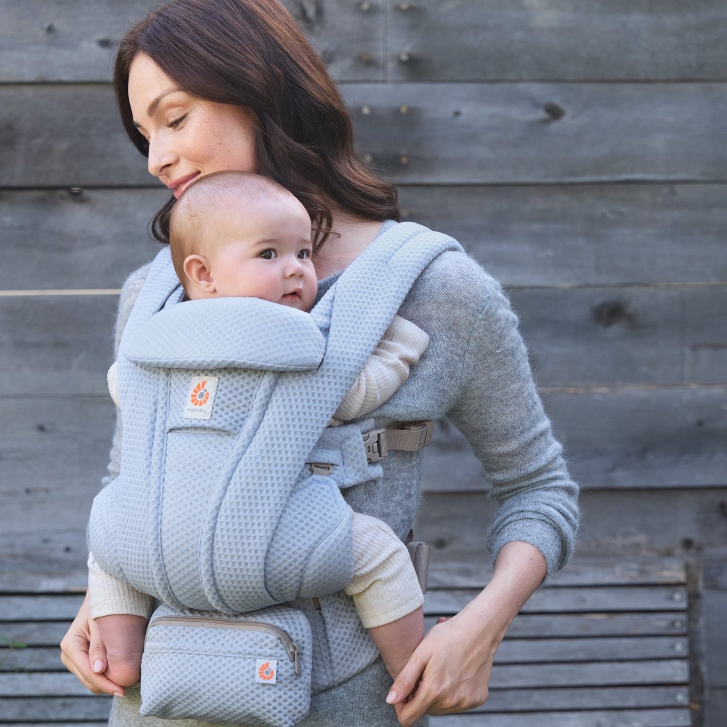Ergonomska kengur nosiljka Ergobaby Omni Deluxe Mesh - Serene Blue