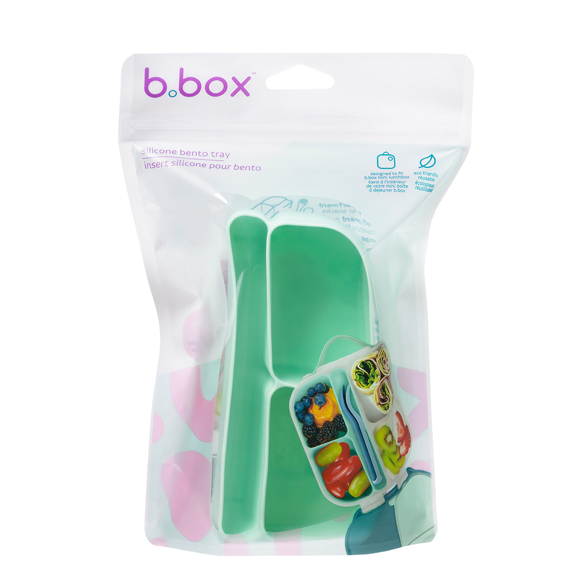 b.box Silikonski umetak za mini kutiju za užinu – Forest