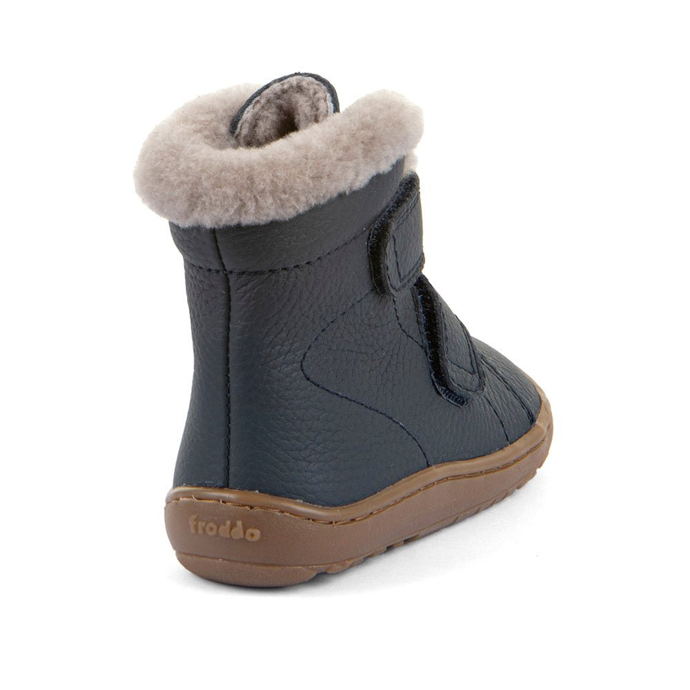 Barefoot čizme Froddo, FURRY BOOT - dark blue - Mini Bambini