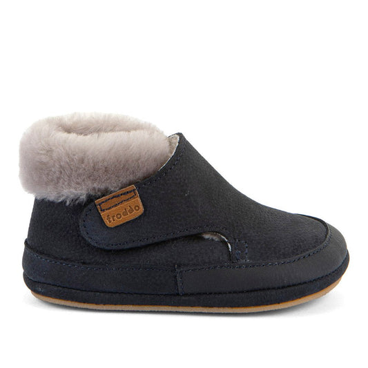 Barefoot čizme Froddo, FURRY WALK - dark blue - Mini Bambini