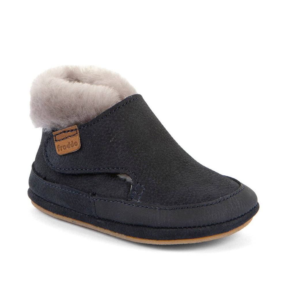 Barefoot čizme Froddo, FURRY WALK - dark blue - Mini Bambini