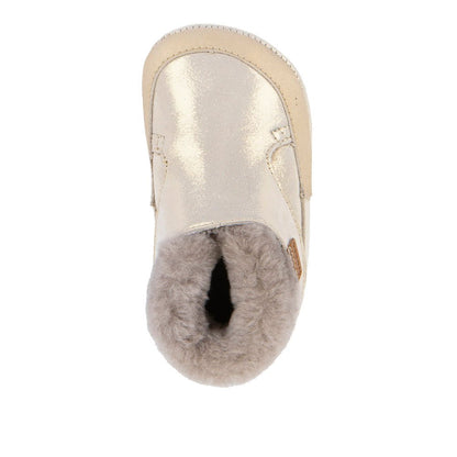 Barefoot čizme Froddo, FURRY WALK - gold shine - Mini Bambini