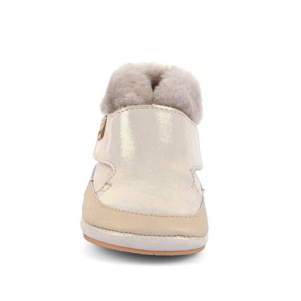 Barefoot čizme Froddo, FURRY WALK - gold shine - Mini Bambini