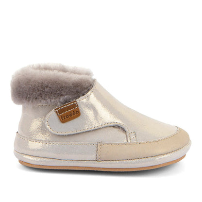 Barefoot čizme Froddo, FURRY WALK - gold shine - Mini Bambini