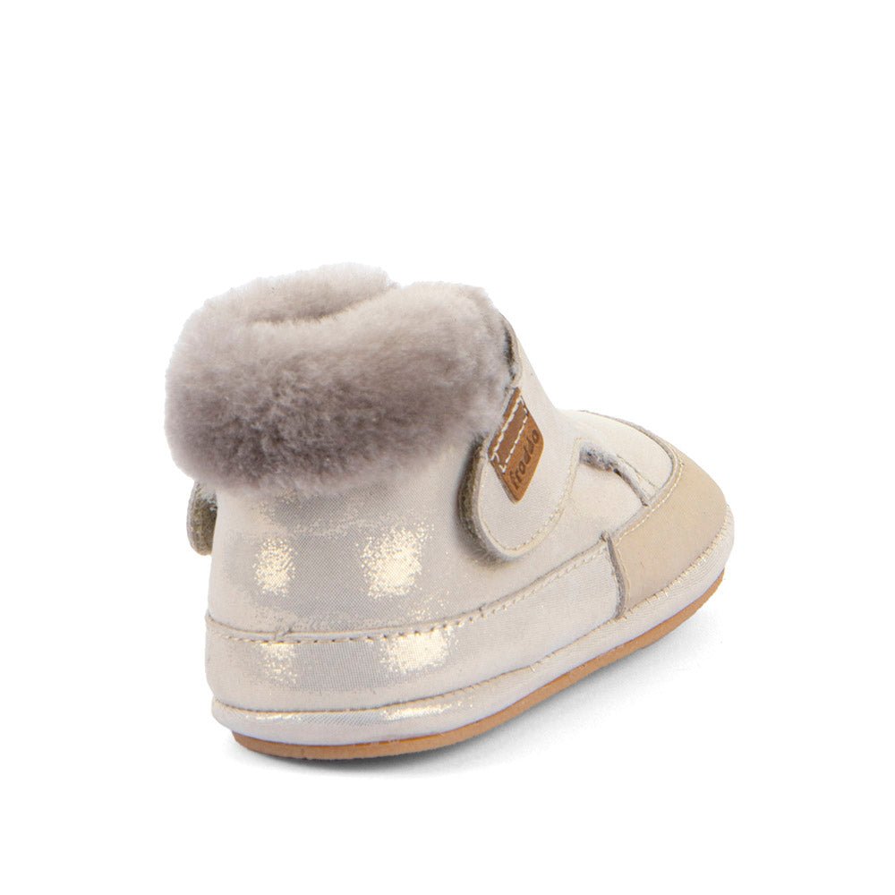 Barefoot čizme Froddo, FURRY WALK - gold shine - Mini Bambini