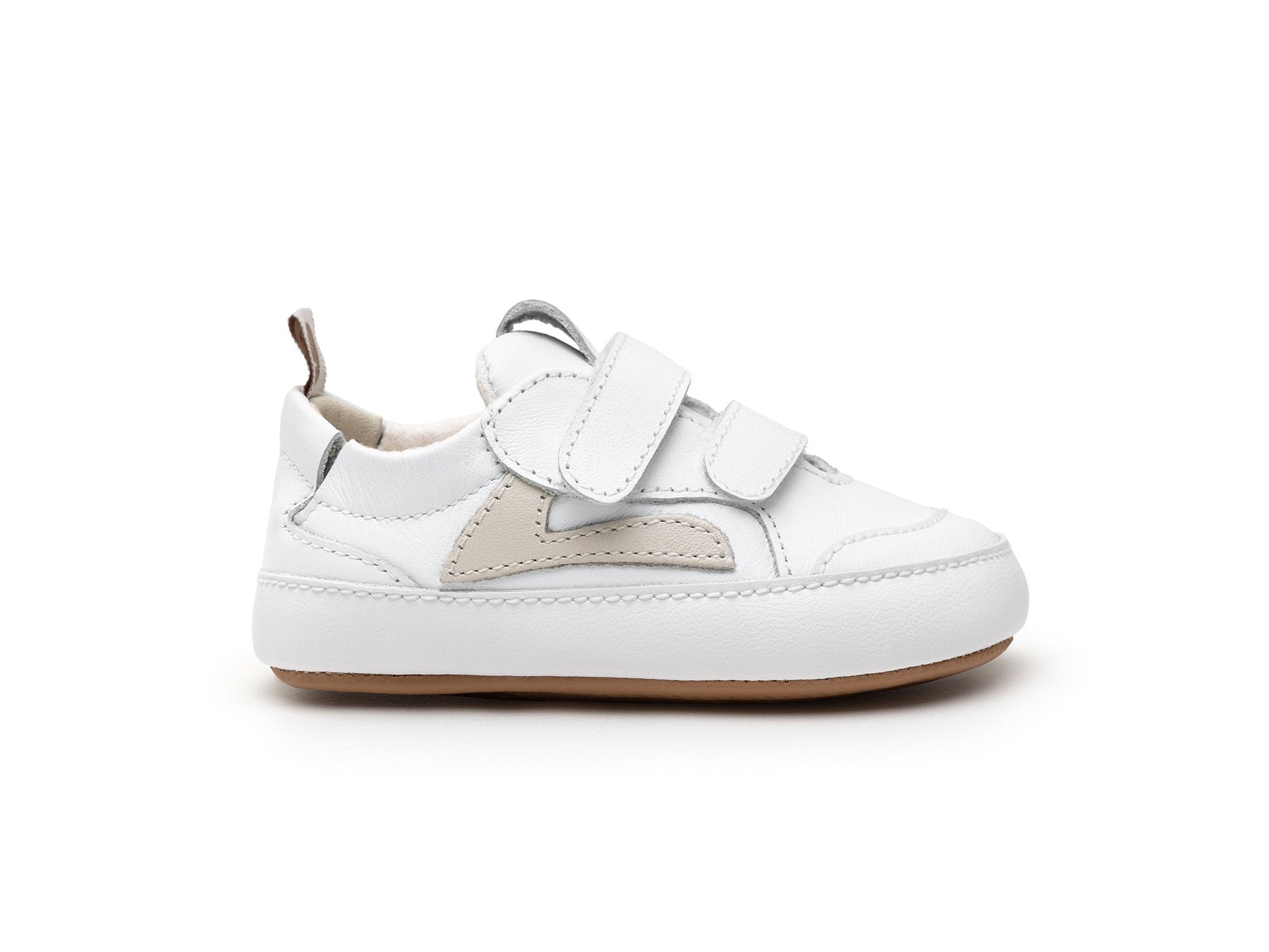 Barefoot nehodajuće patike LANDY – bijela - Mini Bambini