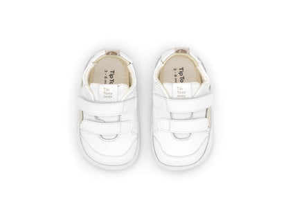 Barefoot nehodajuće patike LANDY – bijela - Mini Bambini