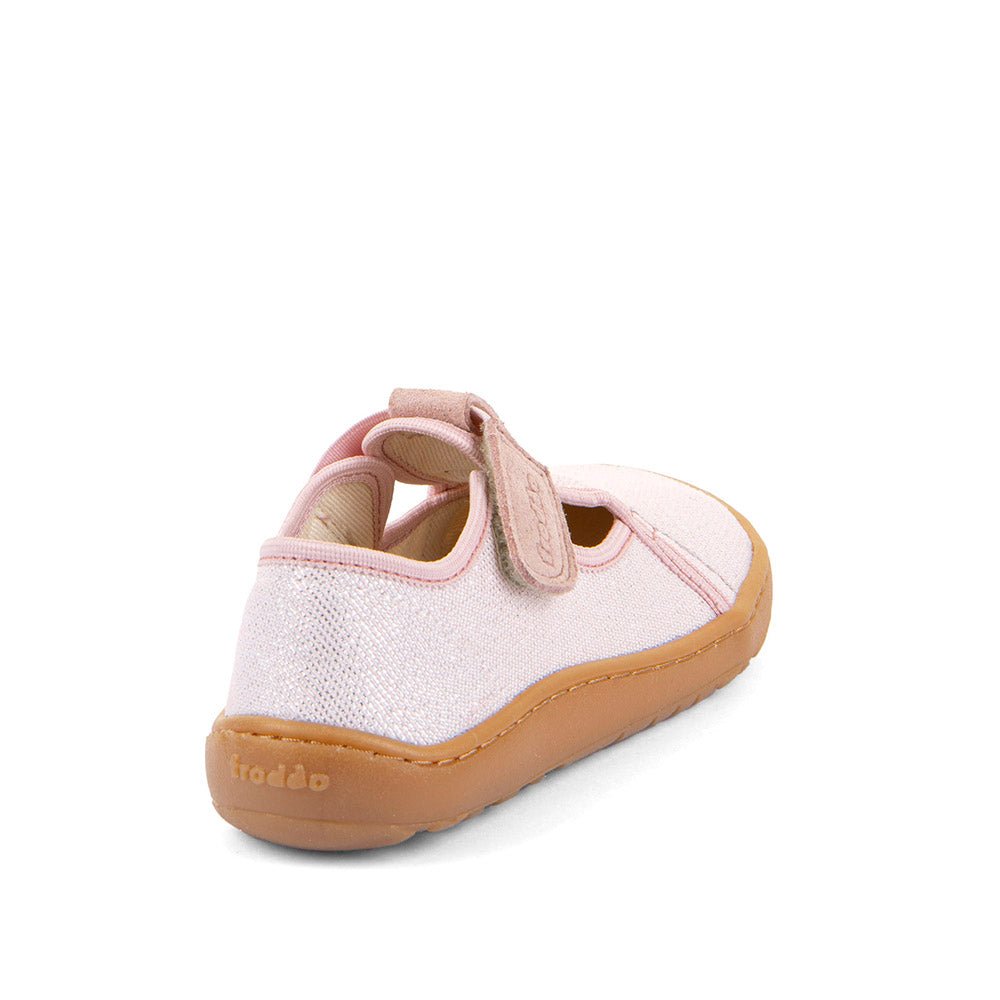 Barefoot papuče Froddo, CANVAS T - BAR - pink shine - Mini Bambini