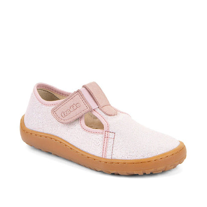 Barefoot papuče Froddo, CANVAS T - BAR - pink shine - Mini Bambini