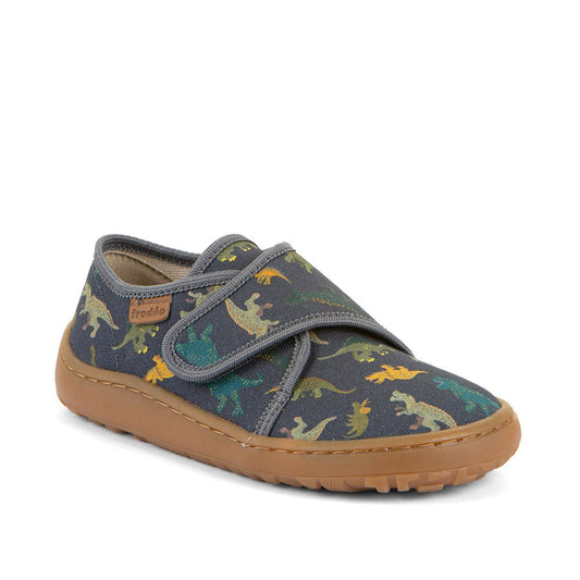 Barefoot papuče Froddo, SLIPPERS - grey dino - Mini Bambini