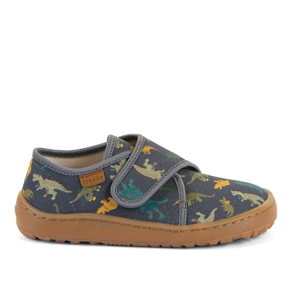 Barefoot papuče Froddo, SLIPPERS - grey dino - Mini Bambini