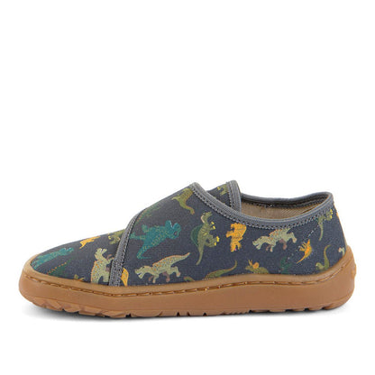 Barefoot papuče Froddo, SLIPPERS - grey dino - Mini Bambini