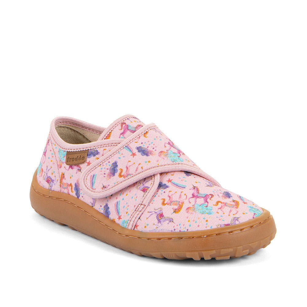 Barefoot papuče Froddo, SLIPPERS - pink+ - Mini Bambini