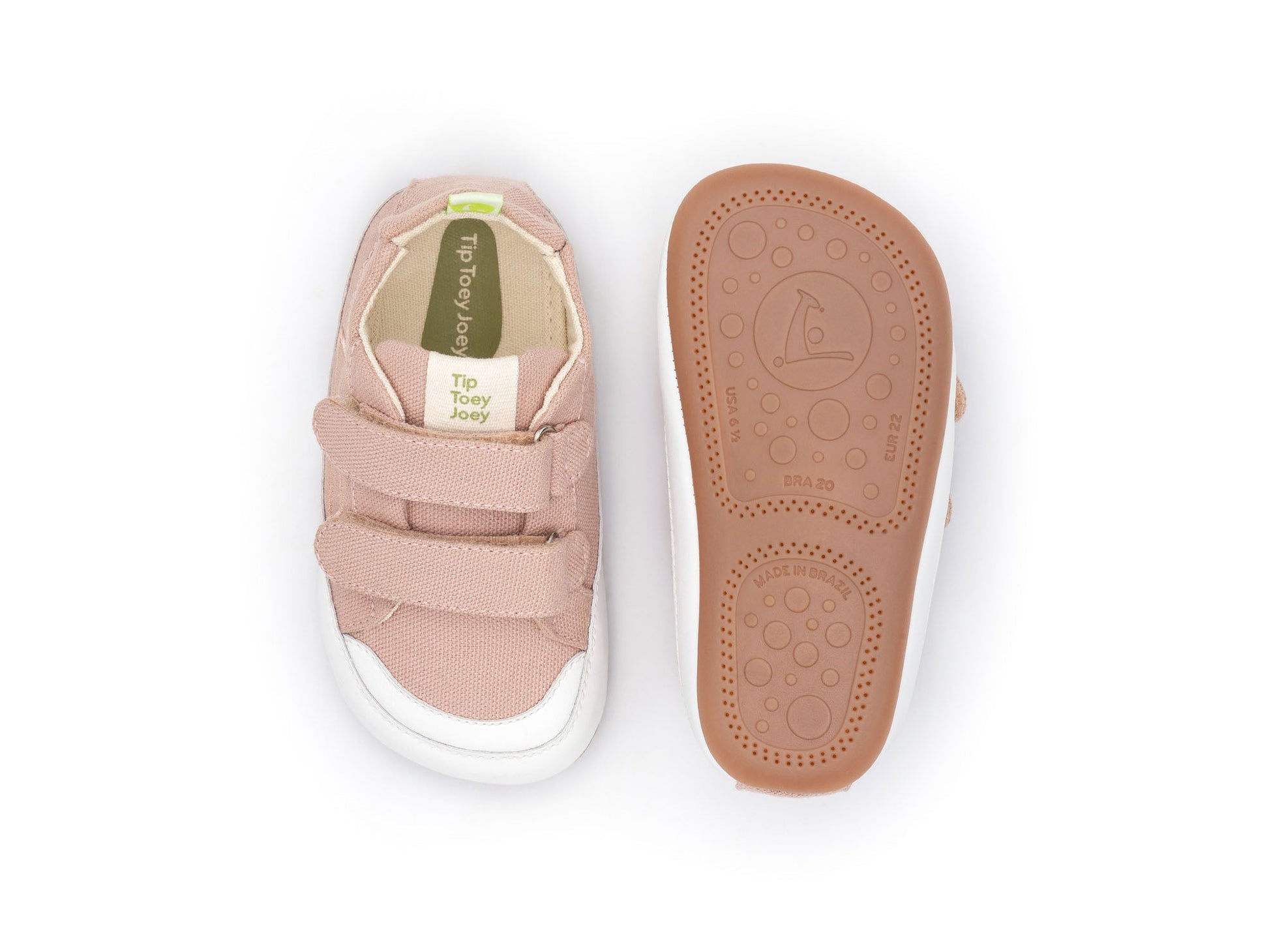 Barefoot patike BOSSY GREEN - roze - Mini Bambini