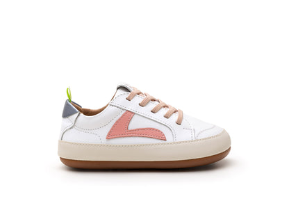 Barefoot patike GROUND - bijela/roze - Mini Bambini