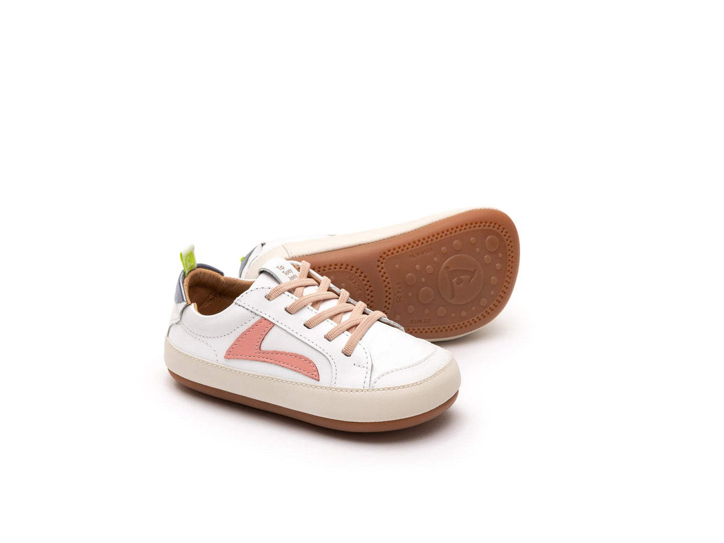 Barefoot patike GROUND - bijela/roze - Mini Bambini