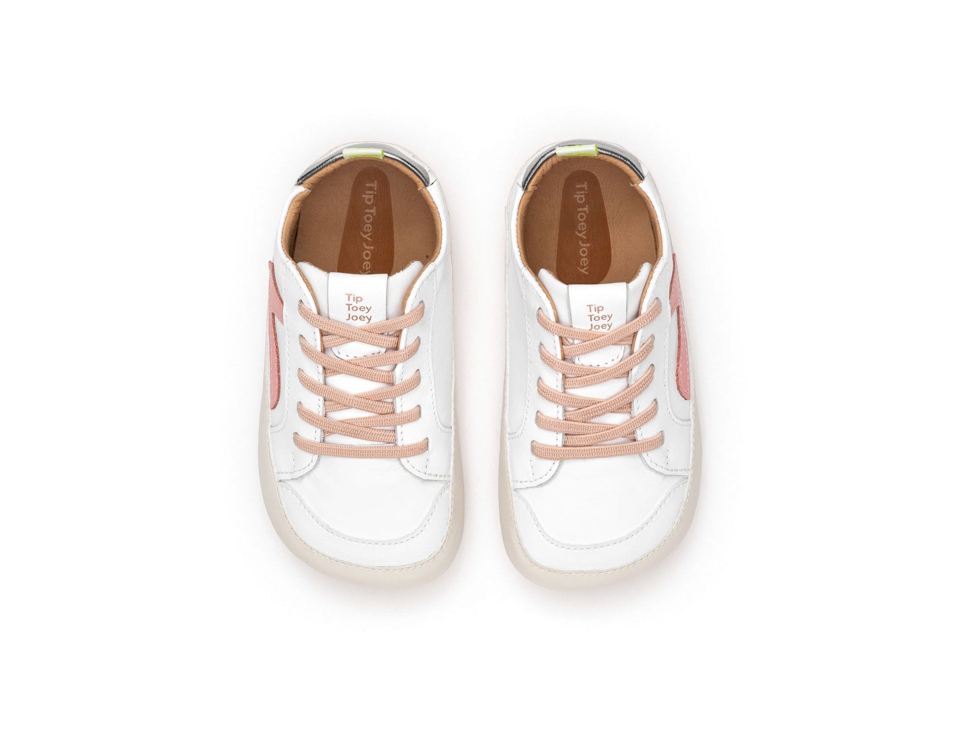 Barefoot patike GROUND - bijela/roze - Mini Bambini
