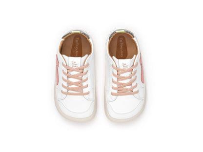 Barefoot patike GROUND - bijela/roze - Mini Bambini