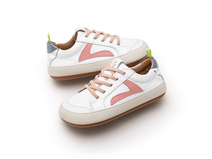 Barefoot patike GROUND - bijela/roze - Mini Bambini