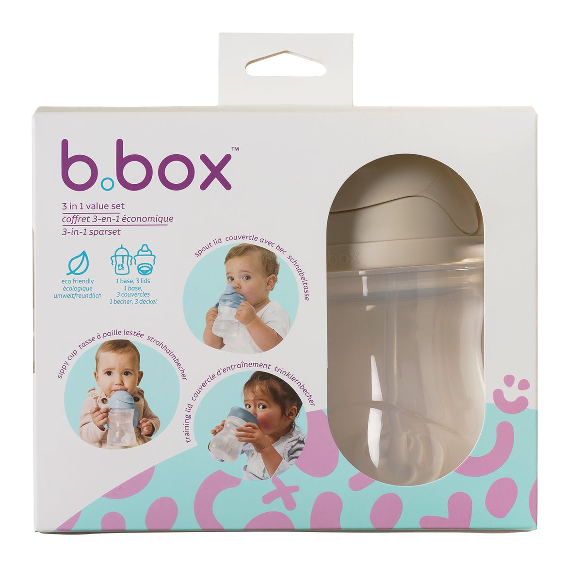B.Box 3u1 set bočica za bebe - Latte - Mini Bambini