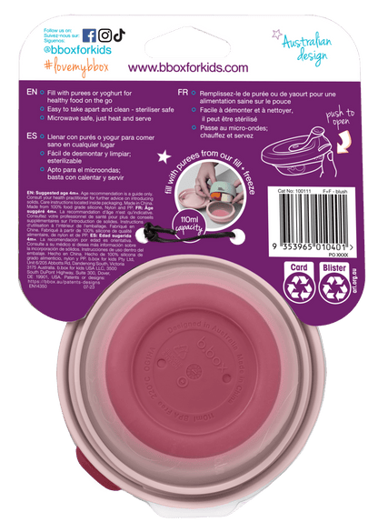 b.box Fill + feed zdjelica – Blush - Mini Bambini